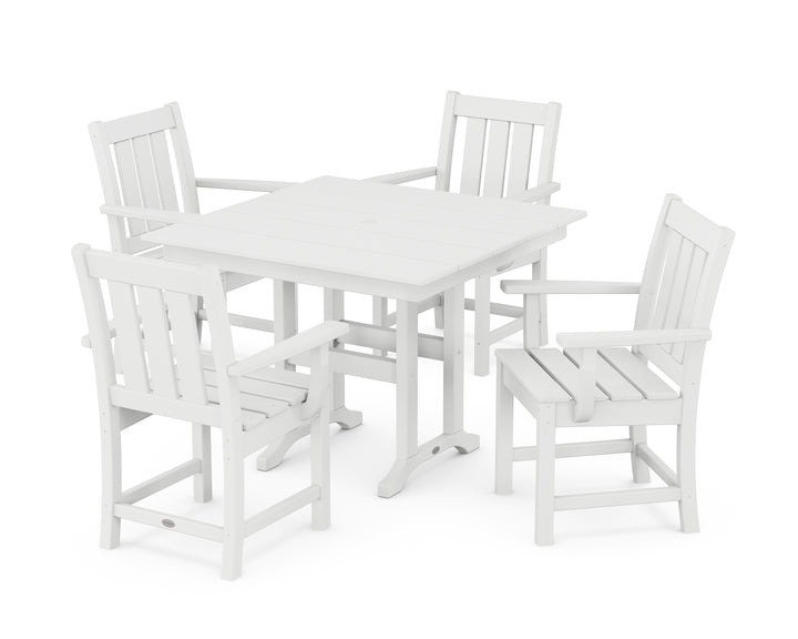 POLYWOOD® Oxford 5-Piece Farmhouse Dining Set