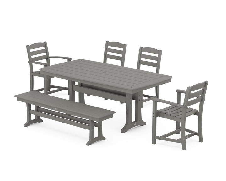 POLYWOOD® La Casa Cafe 6-Piece Dining Set with Trestle Legs