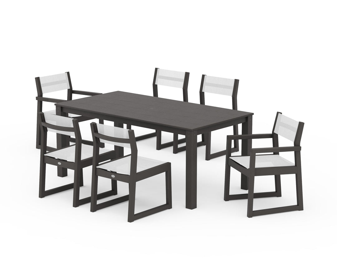 POLYWOOD® EDGE Sling 7-Piece Parsons Dining Set
