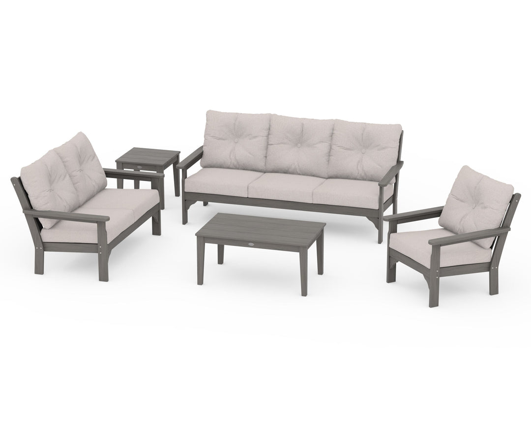 POLYWOOD® Vineyard 5-Piece Deep Seating Set