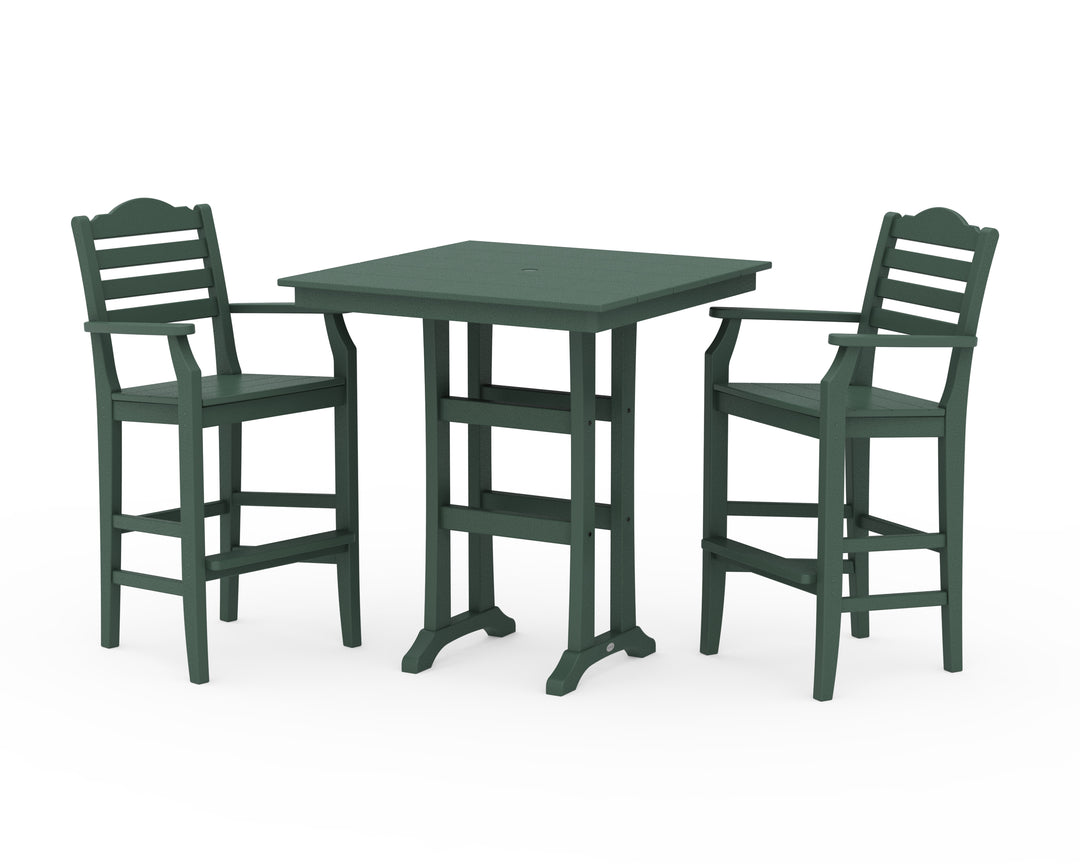 Draper James™ by  POLYWOOD® Savannah 3-Piece Farmhouse Bar Set with Trestle Legs