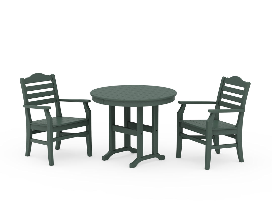 POLYWOOD® Savannah 3-Piece Farmhouse Dining Set