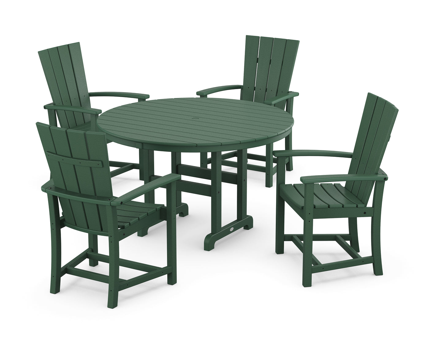 Quattro 5-Piece Round Farmhouse Dining Set