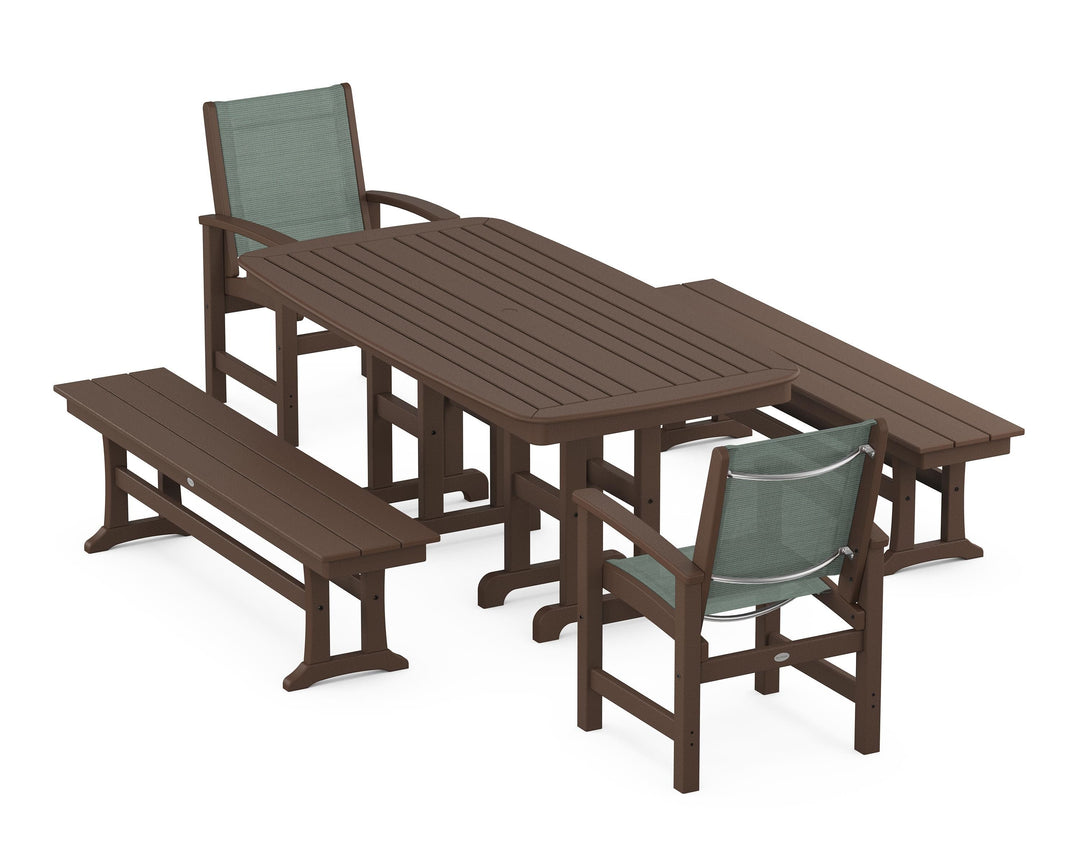 POLYWOOD® Coastal 5-Piece Dining Set