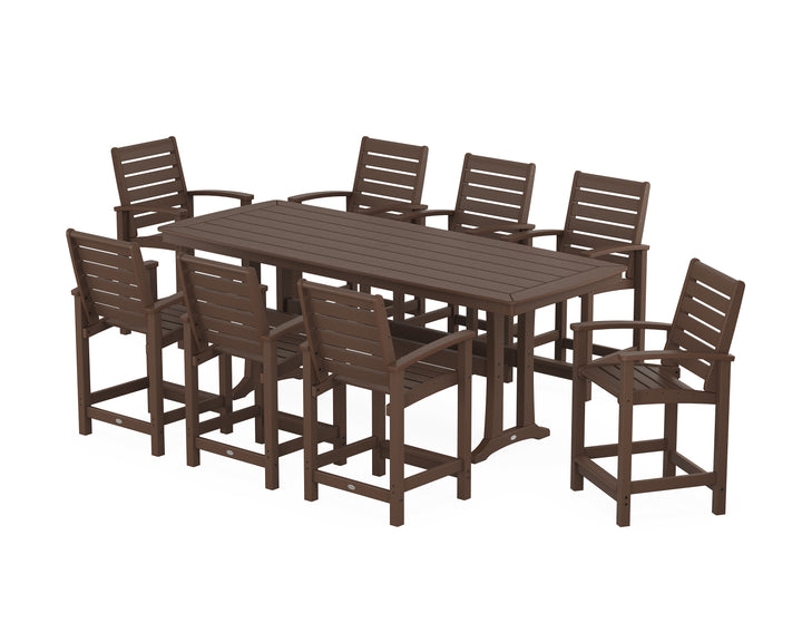 POLYWOOD® Signature 9-Piece Counter Set with Trestle Legs