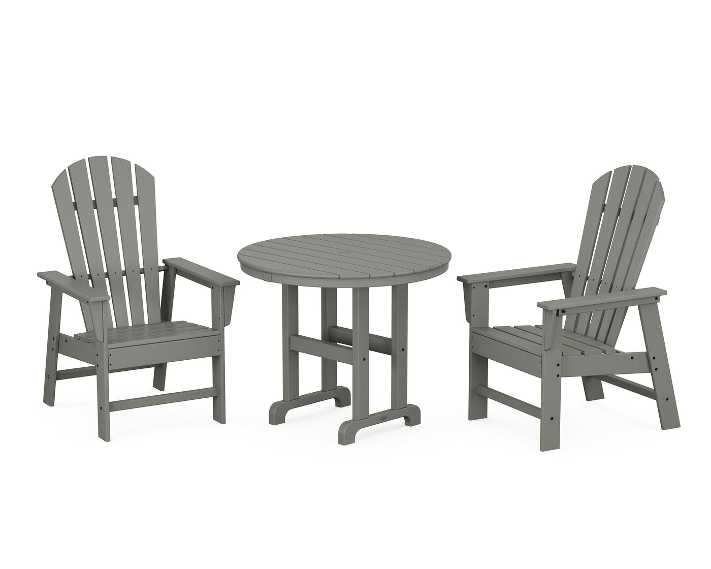 South Beach 3-Piece Round Farmhouse Dining Set