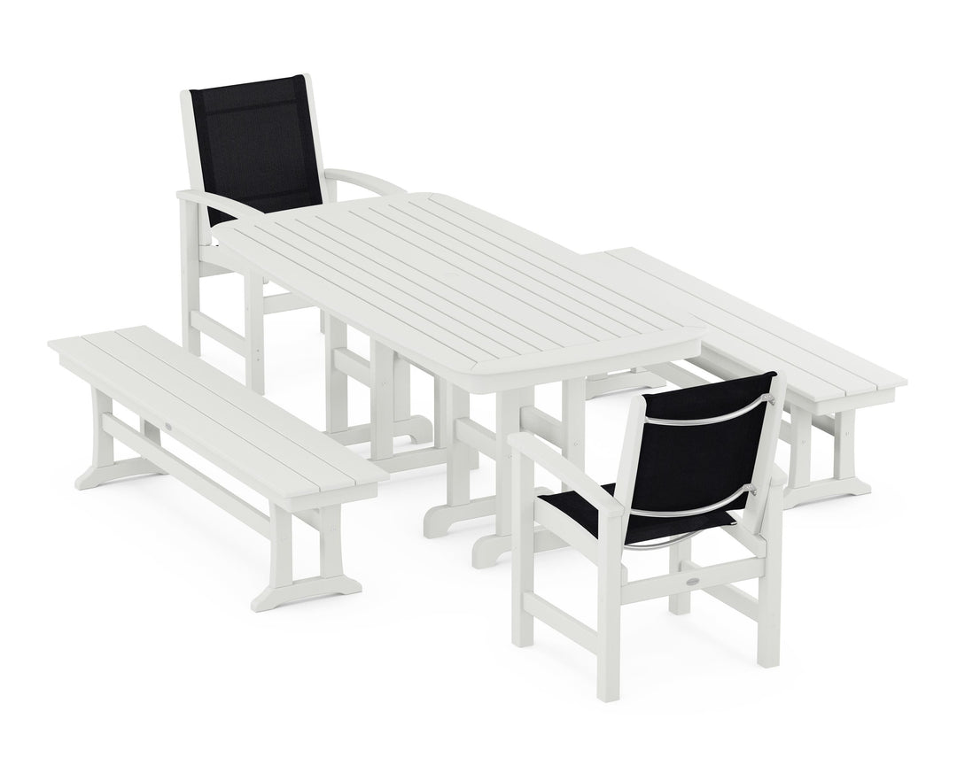 POLYWOOD® Coastal 5-Piece Dining Set