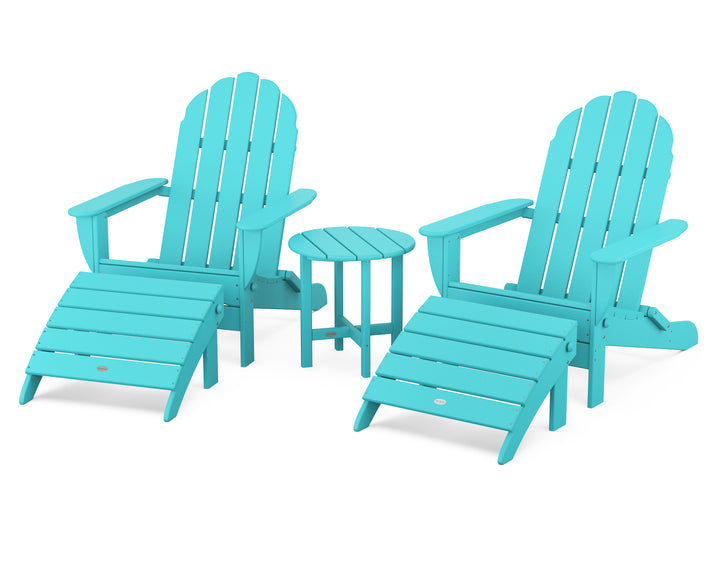POLYWOOD® Classic Oversized Adirondack 5-Piece Casual Set