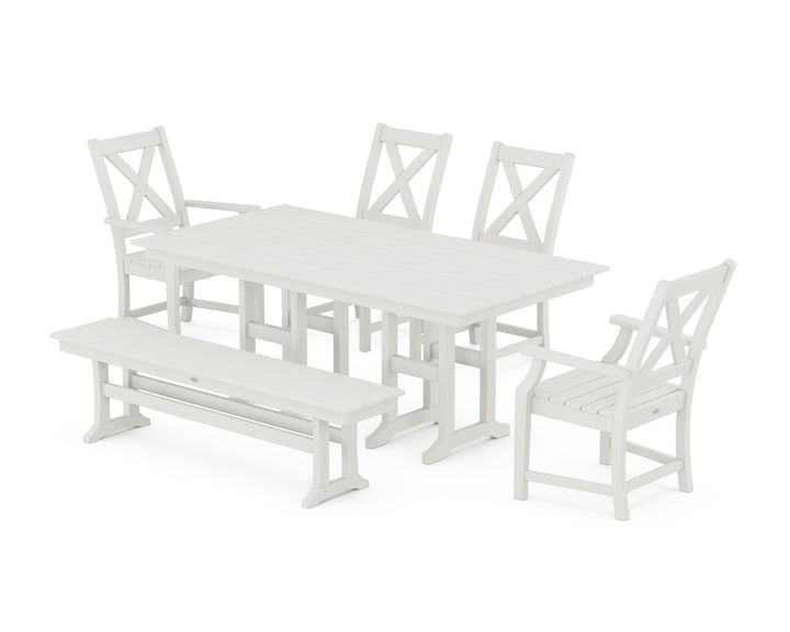 POLYWOOD® Braxton 6-Piece Farmhouse Dining Set