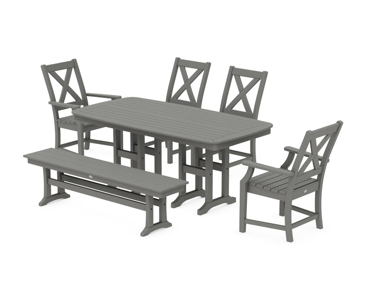 POLYWOOD® Braxton 6-Piece Dining Set with Bench