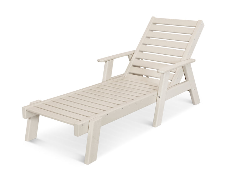 POLYWOOD® Captain Chaise with Arms