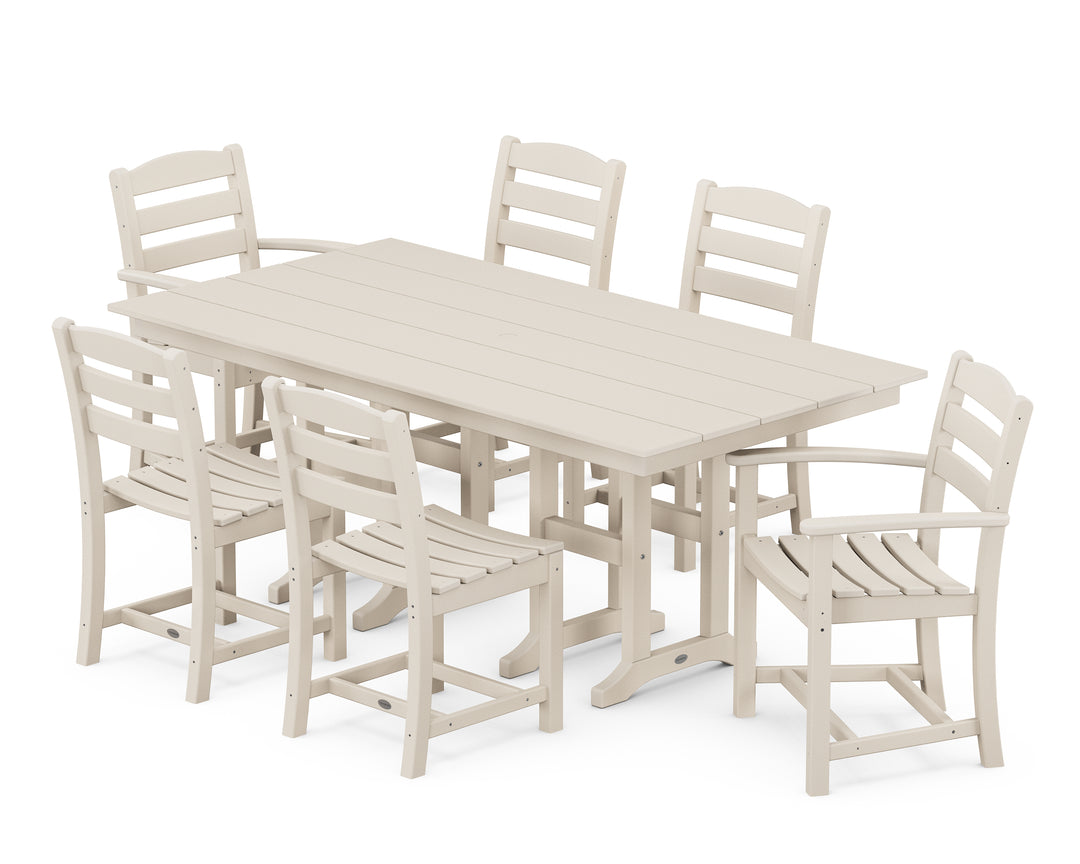 POLYWOOD® La Casa Café 7-Piece Farmhouse Dining Set