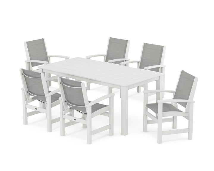 POLYWOOD® Coastal 7-Piece Parsons Dining Set