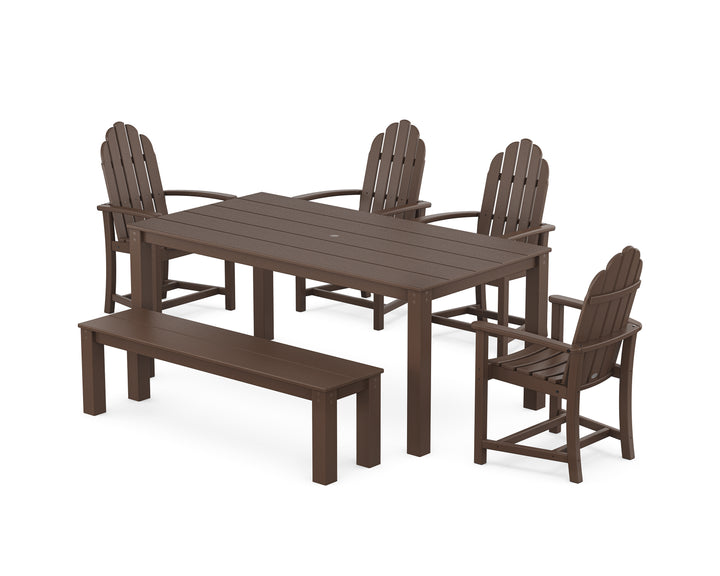 POLYWOOD® Classic Adirondack 6-Piece Parsons Dining Set with Bench