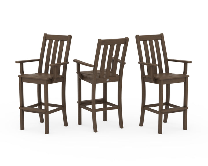 POLYWOOD® Vineyard Bar Arm Chair 3-Pack