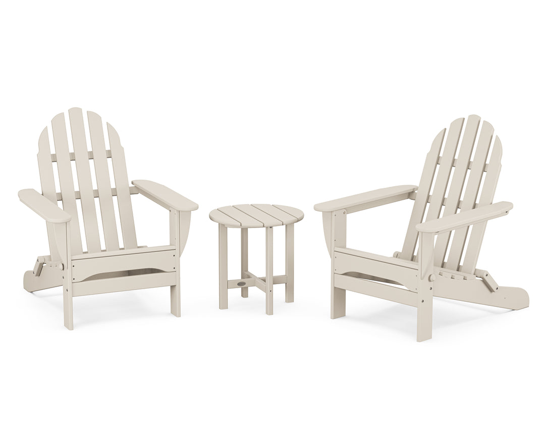 POLYWOOD® Classic Folding Adirondack 3-Piece Set