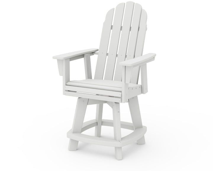 POLYWOOD® Vineyard Curveback Adirondack Swivel Counter Chair