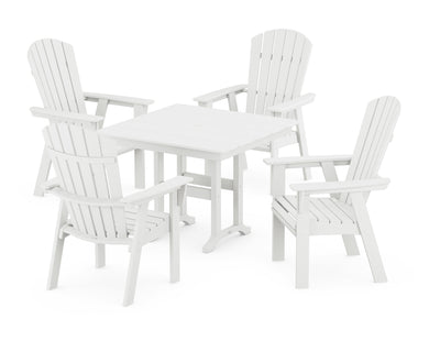 Nautical Curveback Adirondack 5-Piece Farmhouse Dining Set