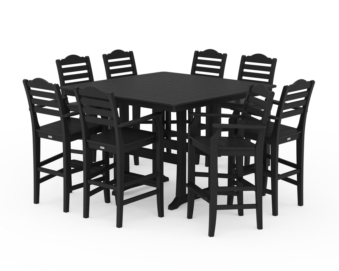 Draper James™ by  POLYWOOD® Savannah 9-Piece Square Bar Set with Trestle Legs