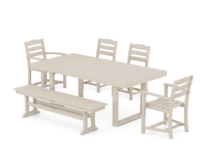 POLYWOOD® La Casa Café 6-Piece Dining Set with Bench