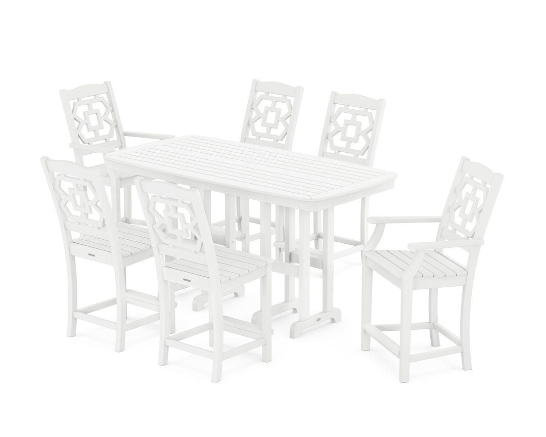 Martha Stewart by POLYWOOD® Chinoiserie 7-Piece Counter Set