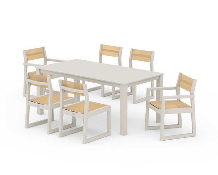 POLYWOOD® EDGE Sling 7-Piece Parsons Dining Set
