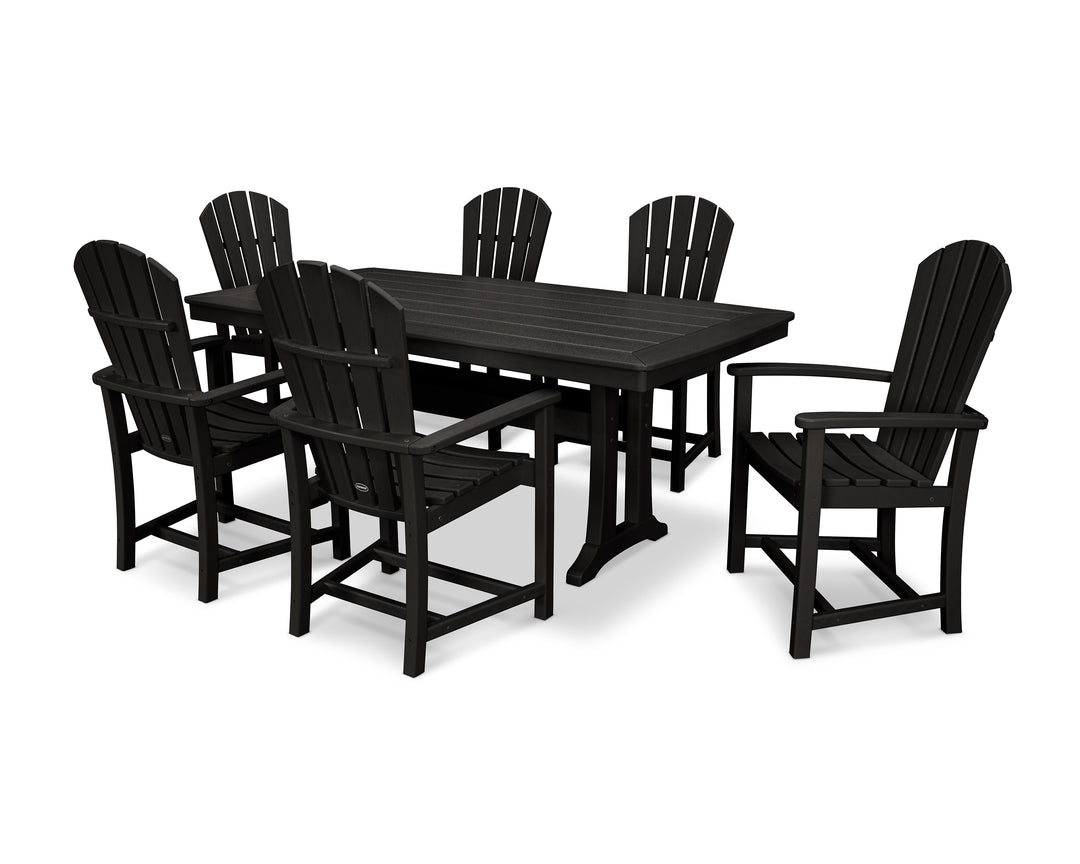 POLYWOOD® Palm Coast 7-Piece Dining Set with Trestle Legs