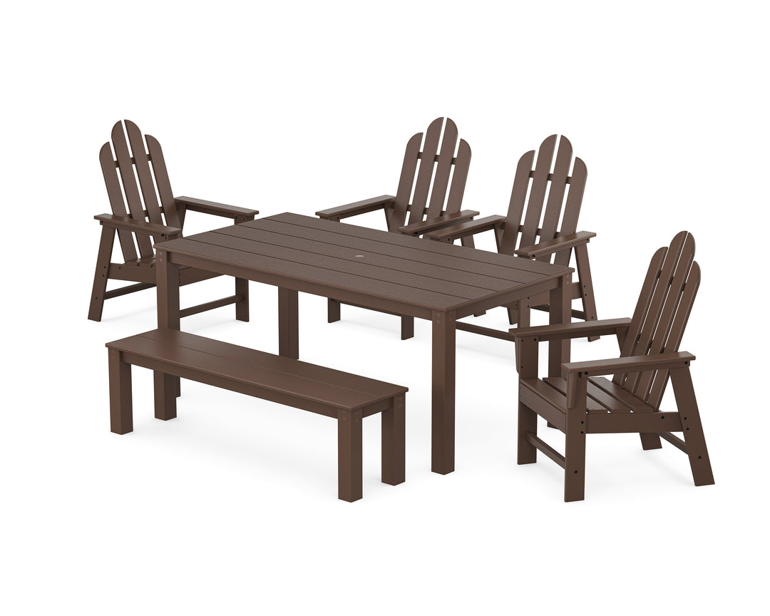 POLYWOOD® Long Island 6-Piece Parsons Dining Set with Bench