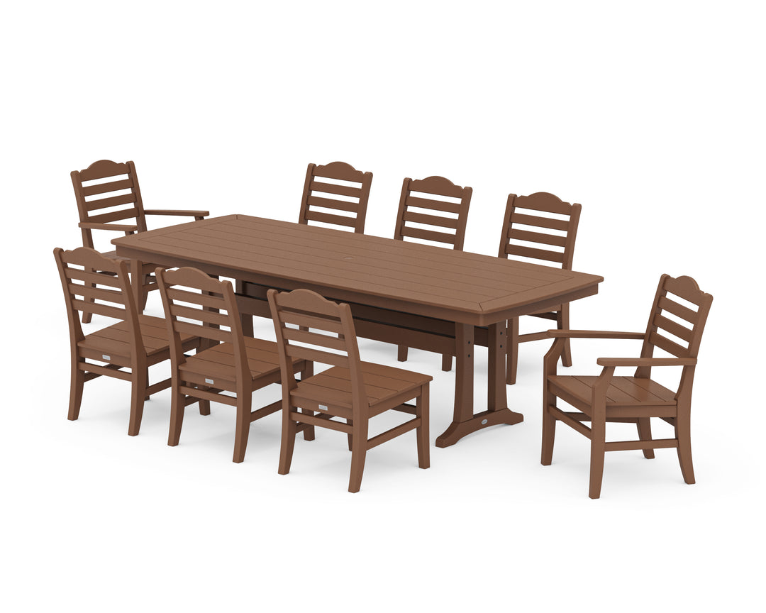 POLYWOOD® Savannah 9-Piece Dining Set with Trestle Legs