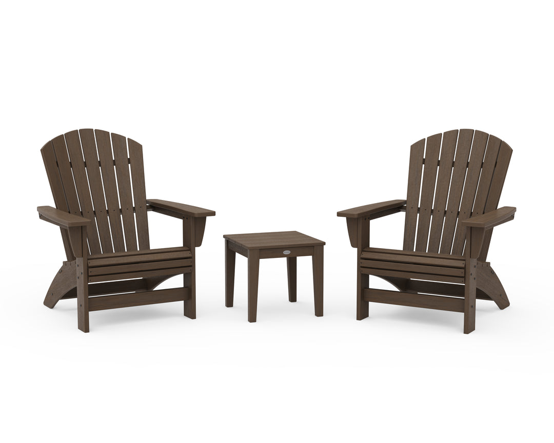 POLYWOOD® 3-Piece Nautical Grand Adirondack Set
