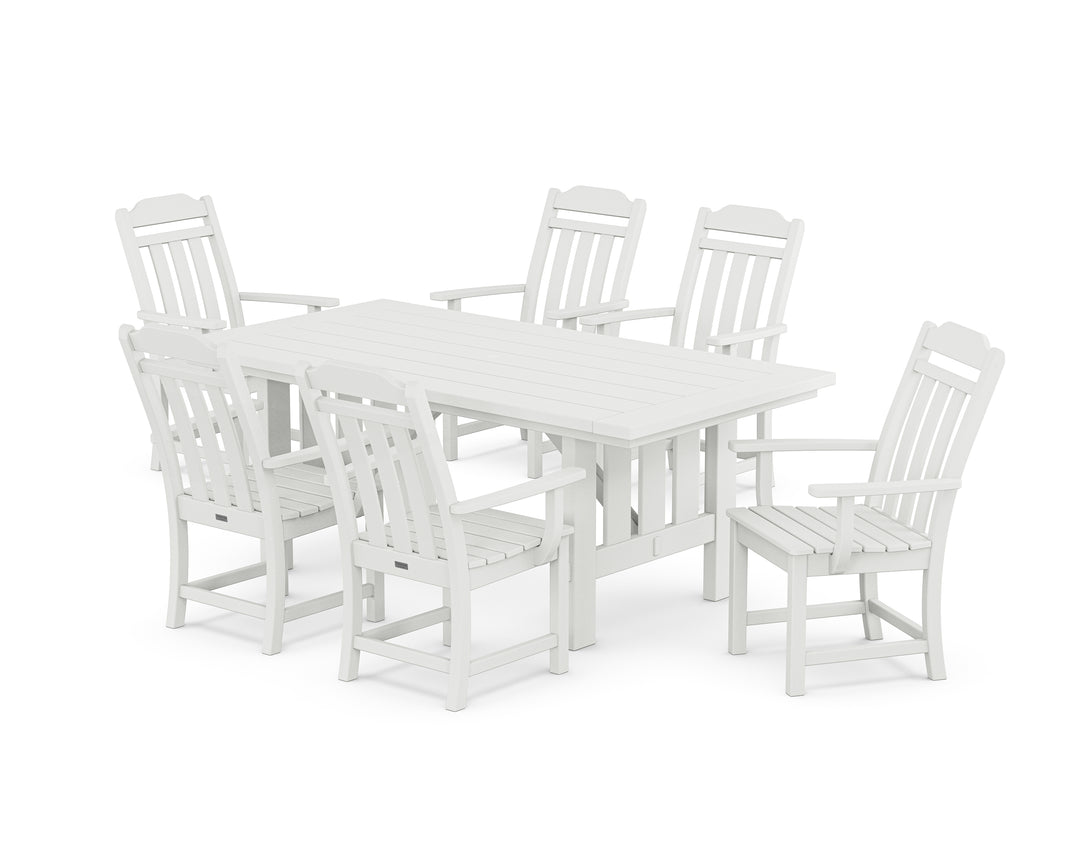 POLYWOOD® Cottage Arm Chair 7-Piece Mission Dining Set
