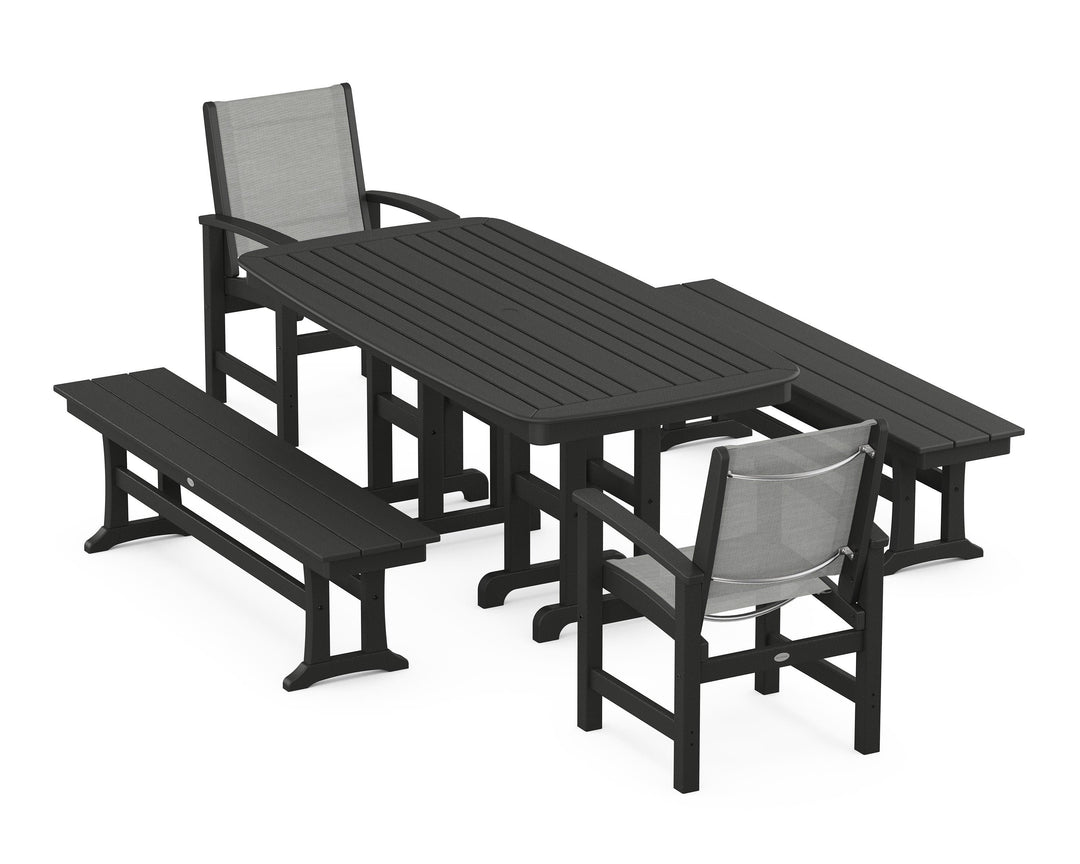 POLYWOOD® Coastal 5-Piece Dining Set