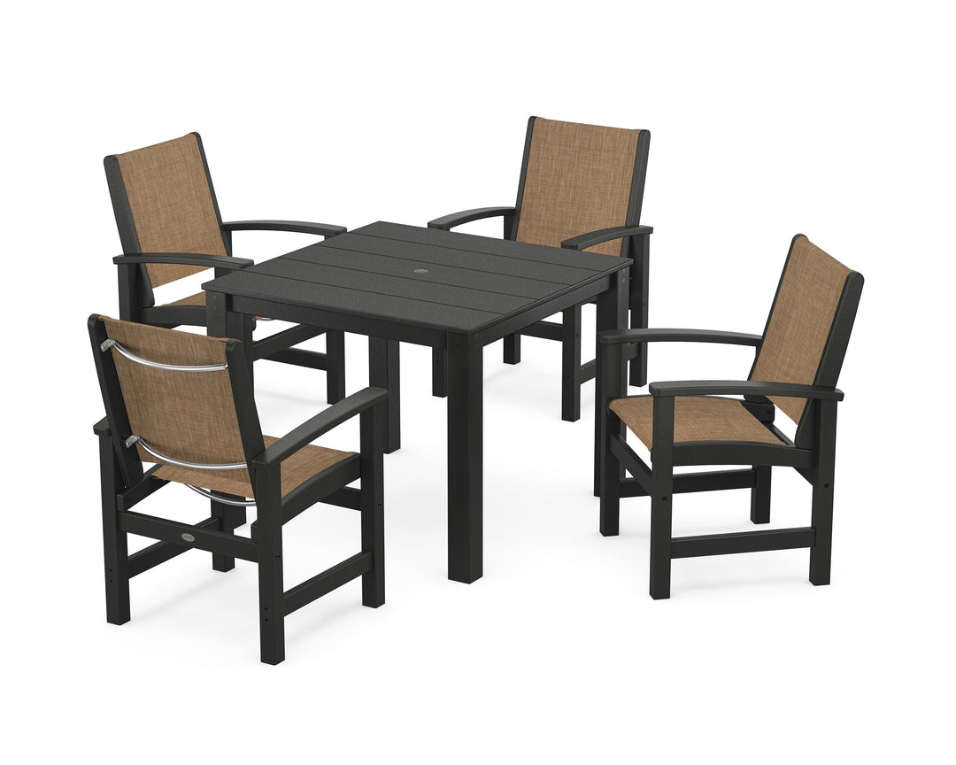POLYWOOD® Coastal 5-Piece Parsons Dining Set