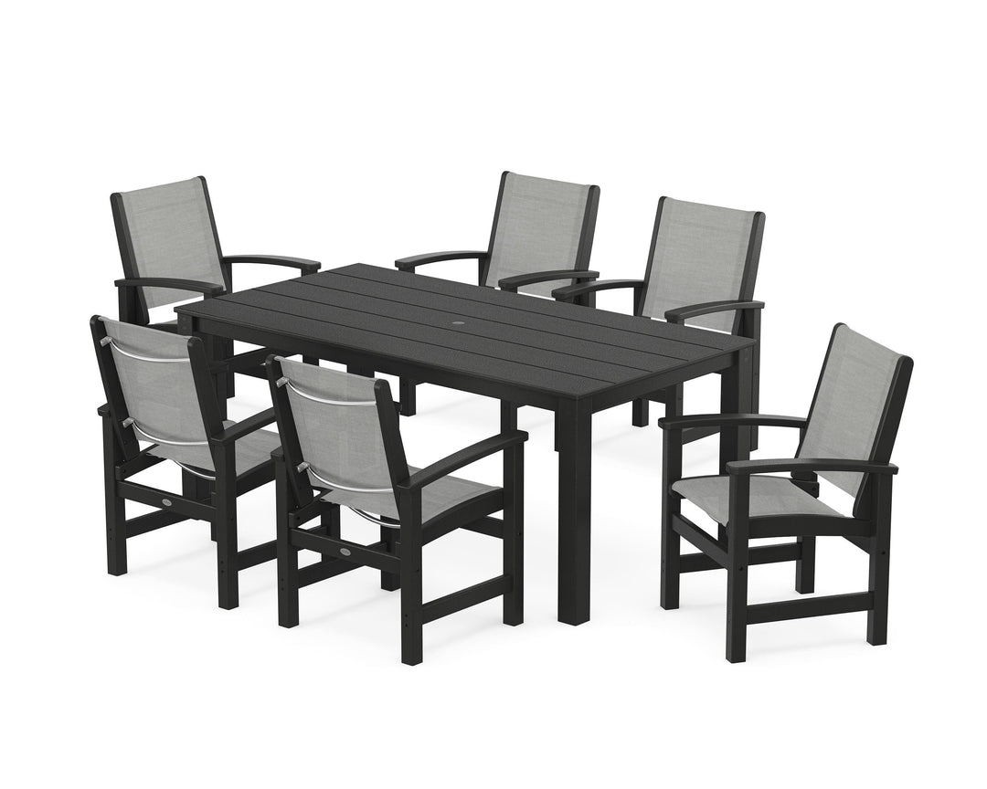 POLYWOOD® Coastal 7-Piece Parsons Dining Set