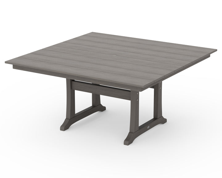 POLYWOOD® Farmhouse Trestle 59" Dining Table