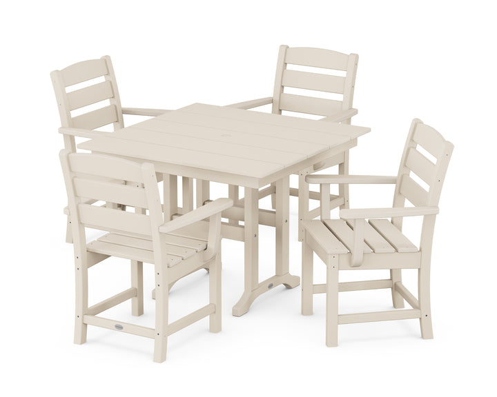 POLYWOOD® Lakeside 5-Piece Farmhouse Dining Set