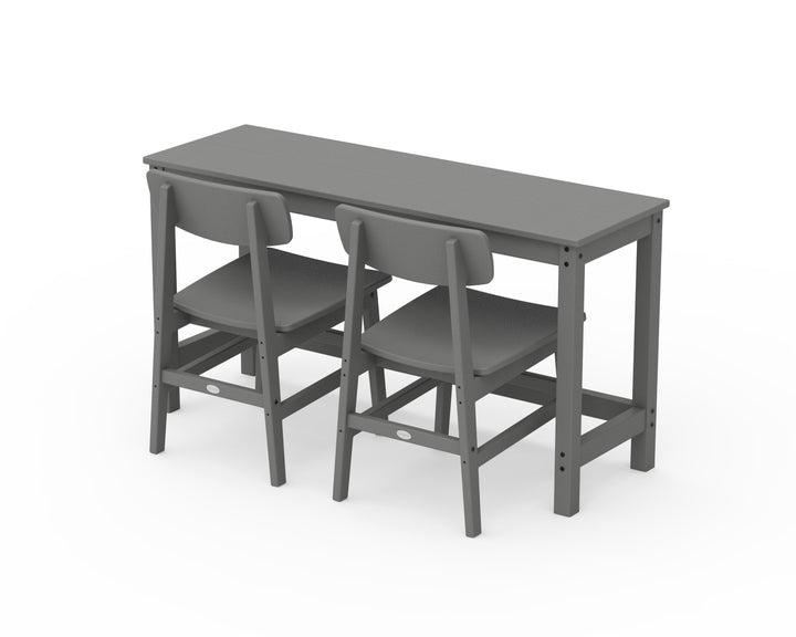 POLYWOOD® Modern Studio Urban Chair 3-Piece Balcony Set