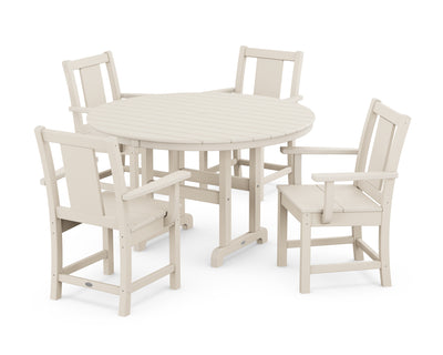 Prairie 5-Piece Round Farmhouse Dining Set