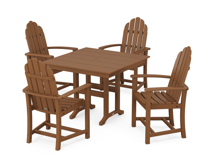 POLYWOOD® Classic Adirondack 5-Piece Farmhouse Dining Set