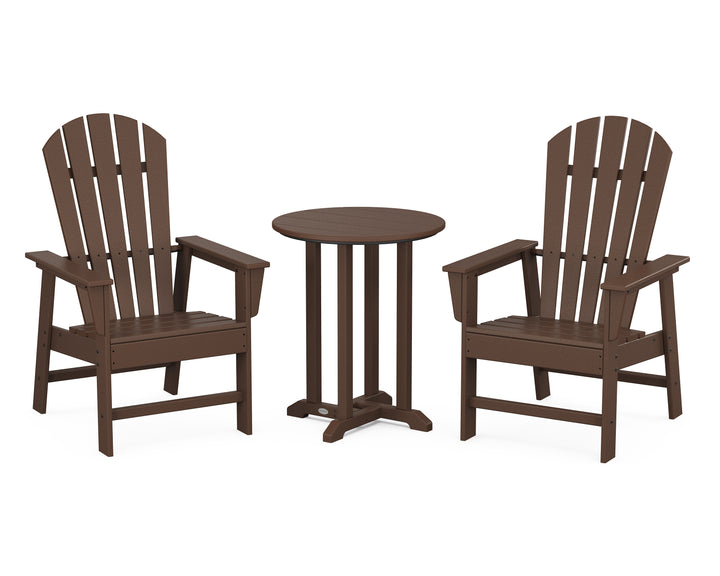 POLYWOOD® South Beach 3-Piece Round Farmhouse Bistro Dining Set