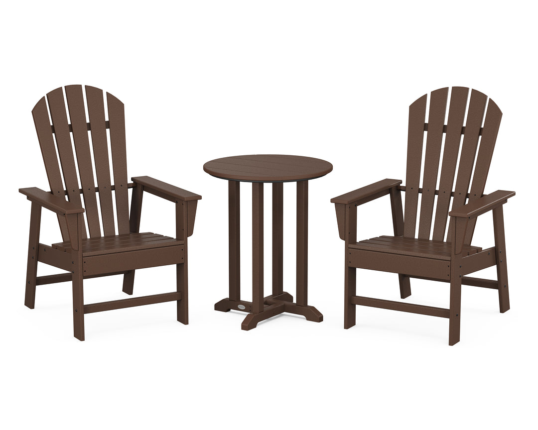 POLYWOOD® South Beach 3-Piece Round Farmhouse Bistro Dining Set