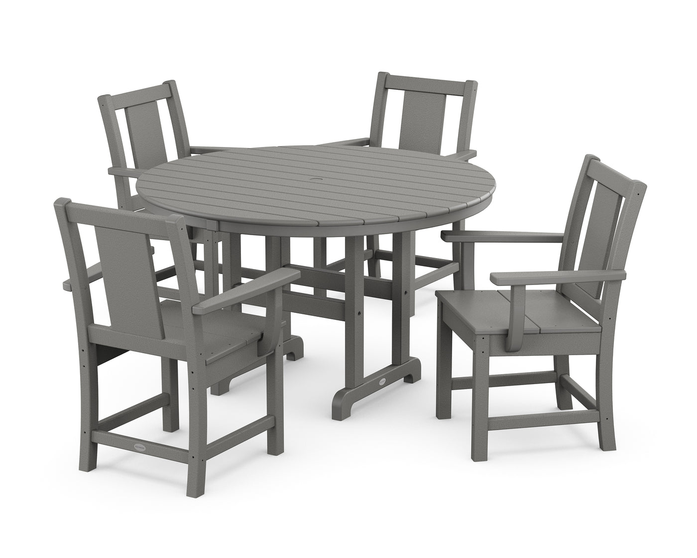 Prairie 5-Piece Round Farmhouse Dining Set