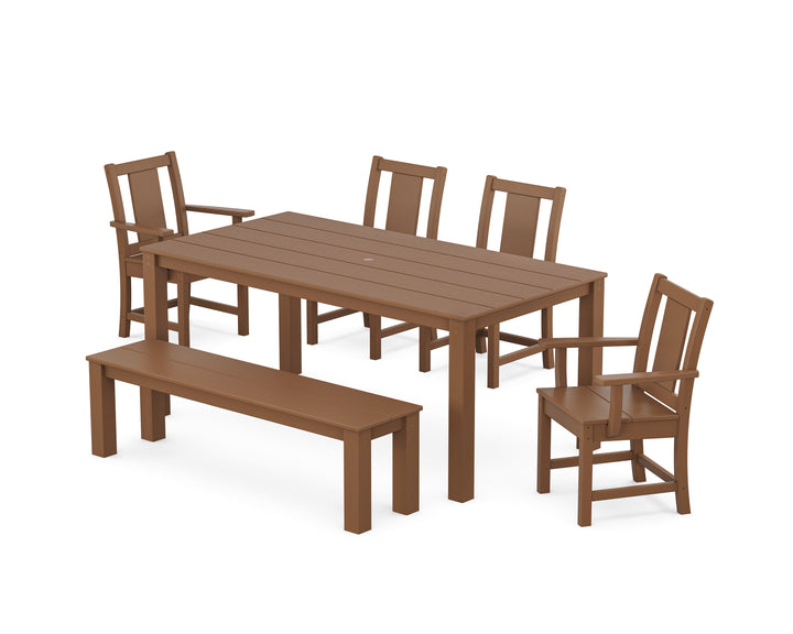POLYWOOD® Prairie 6-Piece Parsons Dining Set with Bench