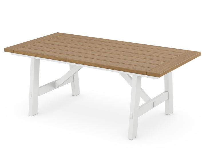 POLYWOOD® Rustic Farmhouse 39" x 75" Dining Table