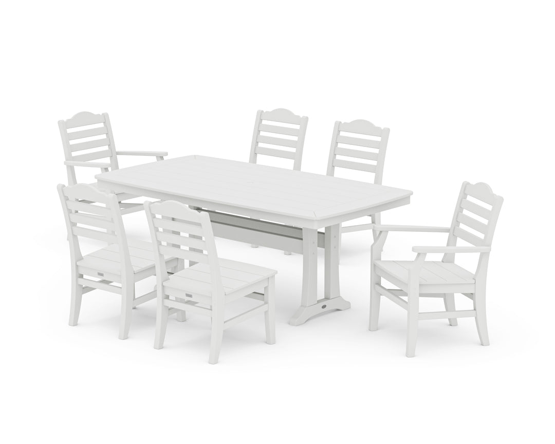 POLYWOOD® Savannah 7-Piece Dining Set with Trestle Legs