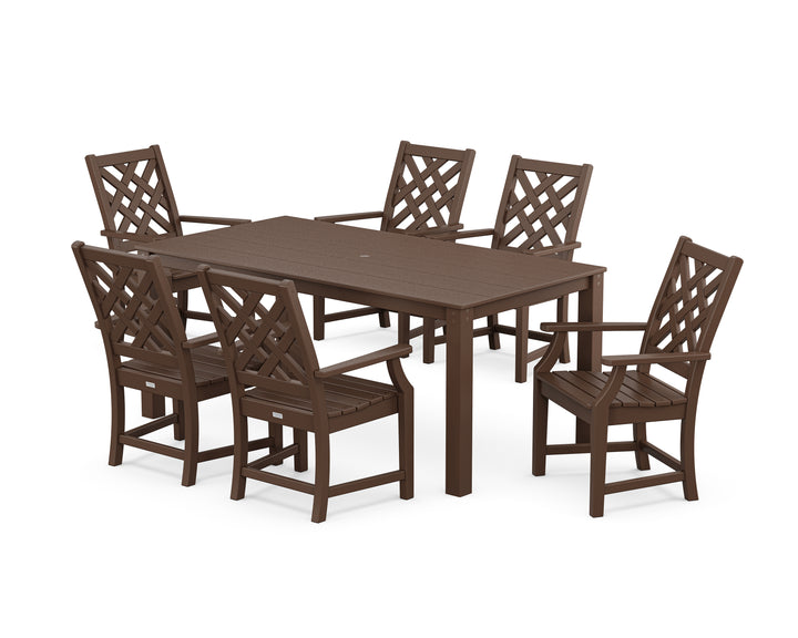 Country Living Wovendale Arm Chair 7-Piece Parsons Dining Set