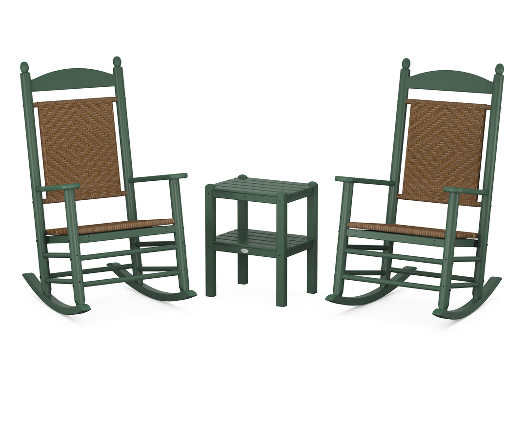 POLYWOOD® Jefferson 3-Piece Woven Rocker Set