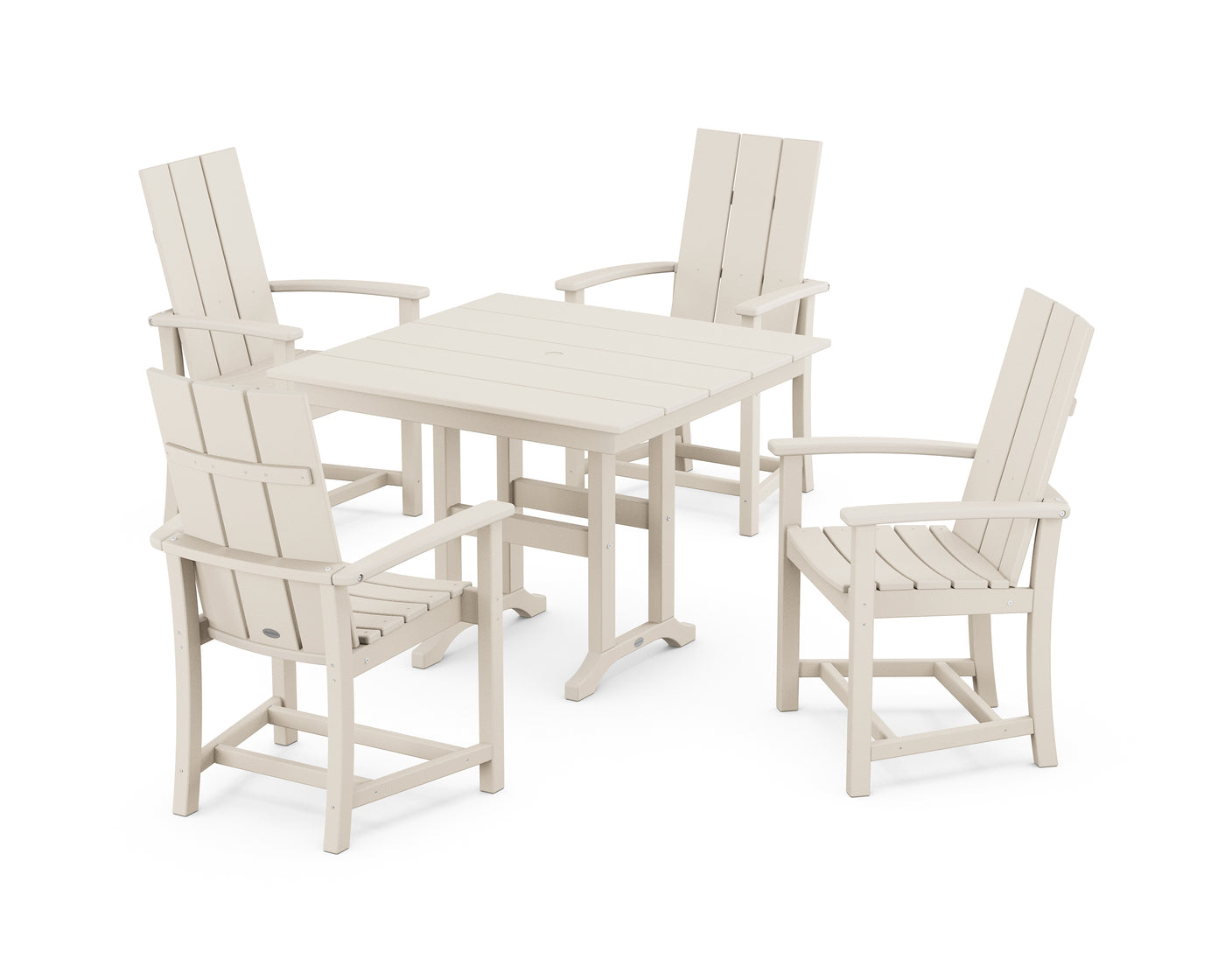 Modern Adirondack 5-Piece Farmhouse Dining Set