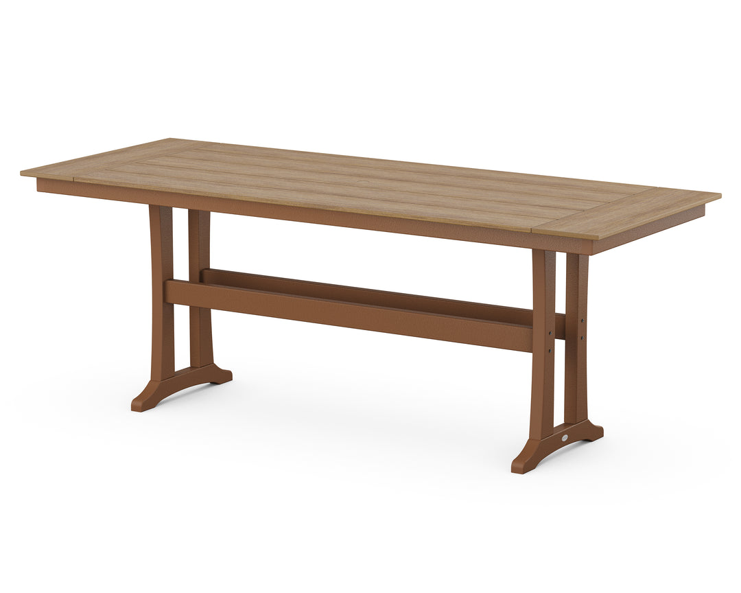 POLYWOOD® Farmhouse Trestle 38” x 96” Counter Table