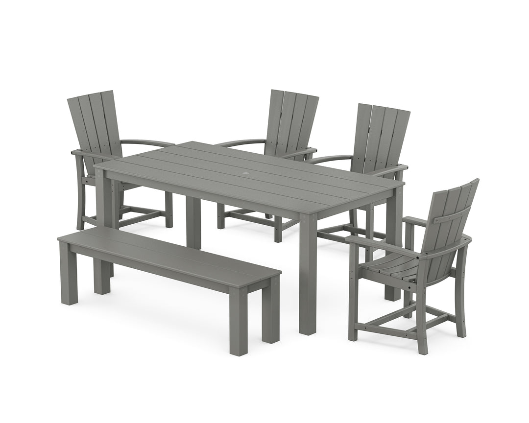 POLYWOOD® Quattro 6-Piece Parsons Dining Set with Bench